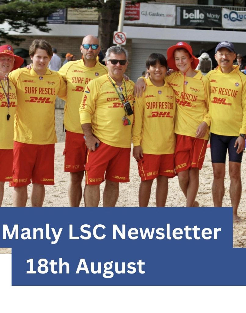 WHAT’S HAPPENING AT MANLY LSC – FRIDAY 18th AUGUST 2023
