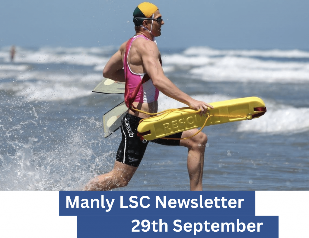 WHAT'S HAPPENING AT MANLY LSC - 29TH SEPTEMBER