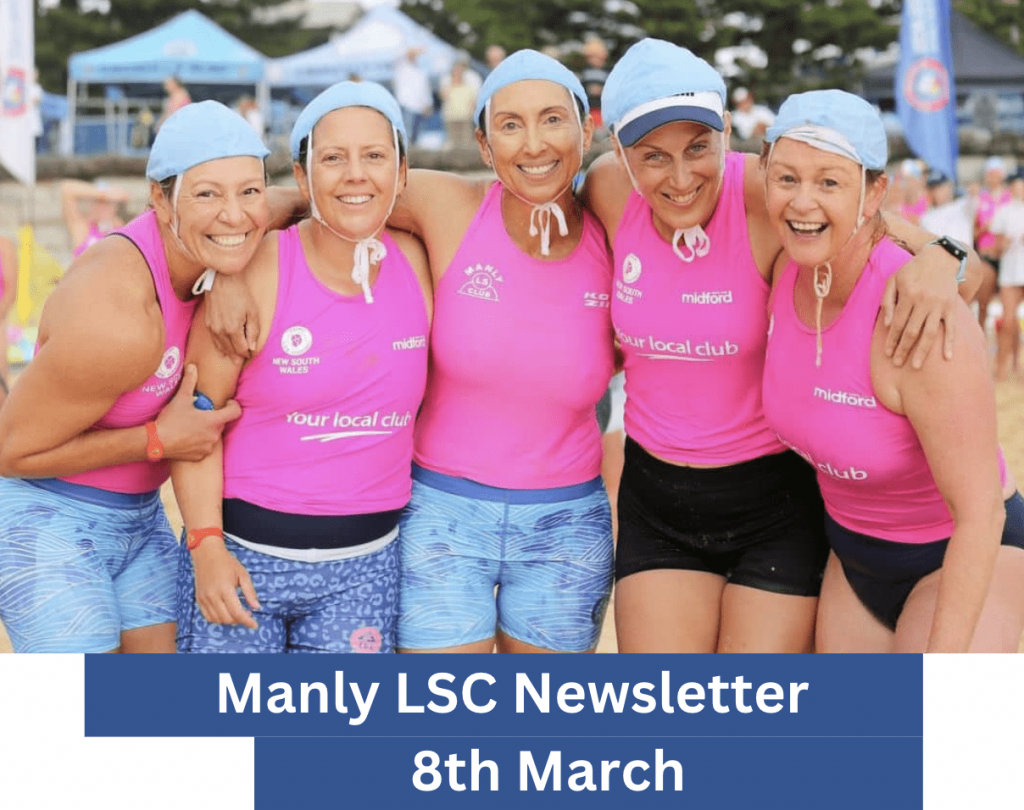 WHAT'S HAPPENING AT MANLY LSC - 8th MARCH