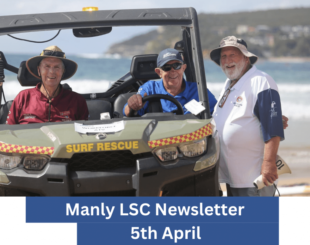 WHAT'S HAPPENING AT MANLY LSC - 5TH APRIL